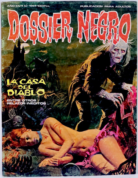 CÓMIC DOSSIER NEGRO 169 EDICIONES GIESA IBERO MUNDIAL TERROR GRAPA BUEN ESTADO