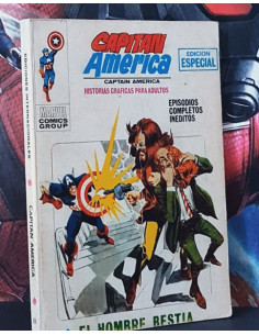 BUEN ESTADO CAPITAN AMERICA 8 EL HOMBRE BESTIA BOLI TACO...