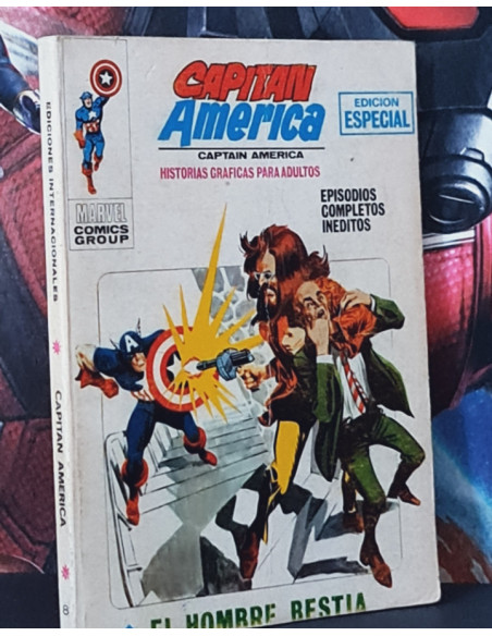 BUEN ESTADO CAPITAN AMERICA 8 EL HOMBRE BESTIA BOLI TACO EDICIONES INTERNACIONALES VERTICE