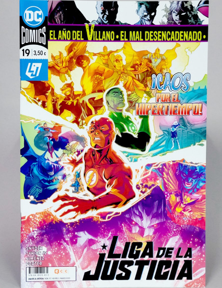 CÓMIC DE KIOSCO EL AÑO DEL VILLANO LIGA DE LA JUSTICIA 19 DC 97 ECC EDICIONES GRAPA 2020