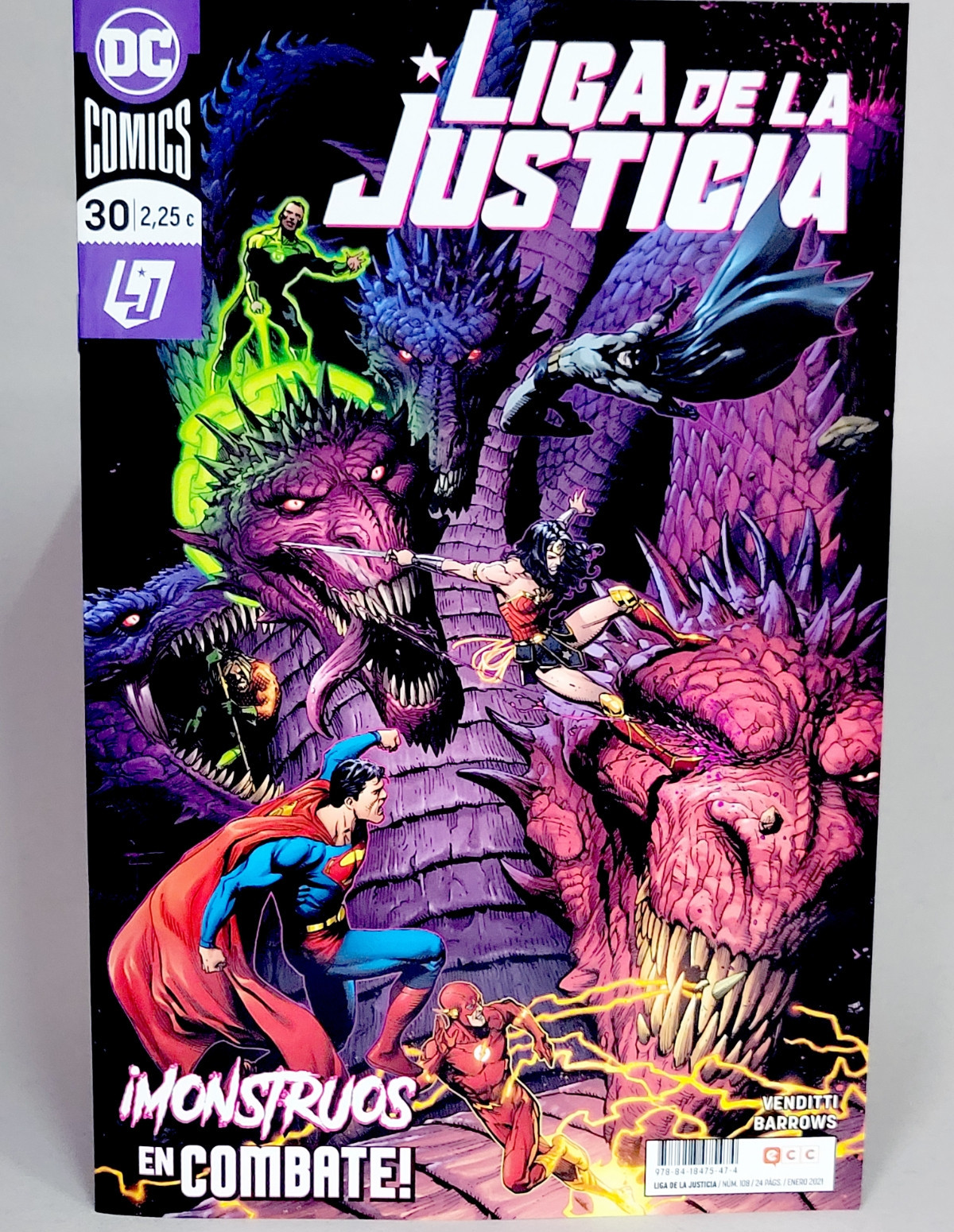 Cómic Liga de la Justicia DC ECC Grapa 2021