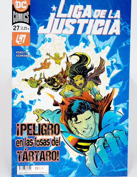 CÓMIC DE KIOSCO LIGA DE LA JUSTICIA 27 DC 105 ECC EDICIONES GRAPA 2020