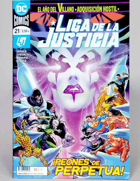 CÓMIC DE KIOSCO EL AÑO DEL VILLANO LIGA DE LA JUSTICIA 21 DC 99 ECC EDICIONES GRAPA 2020