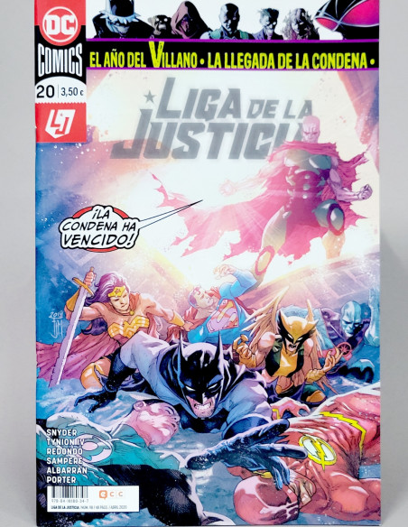 CÓMIC DE KIOSCO EL AÑO DEL VILLANO LIGA DE LA JUSTICIA 20 DC 98 ECC EDICIONES GRAPA 2020