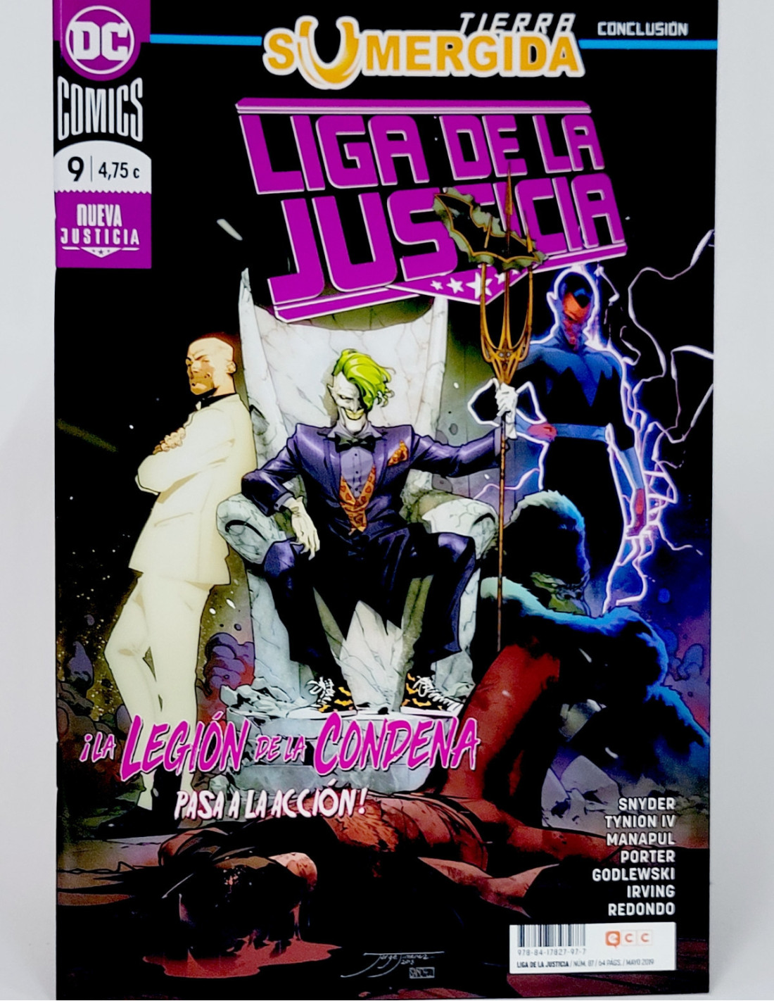 CÓMIC DE KIOSCO NUEVA TIERRA SUMERGIDA LIGA DE LA JUSTICIA 9 DC 87 ...