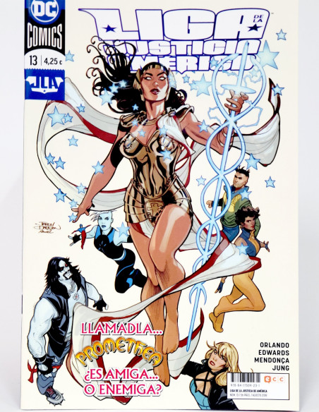 CÓMIC DE KIOSCO JLA LIGA DE LA JUSTICIA DE AMÉRICA 13 DC ECC EDICIONES GRAPA 2018