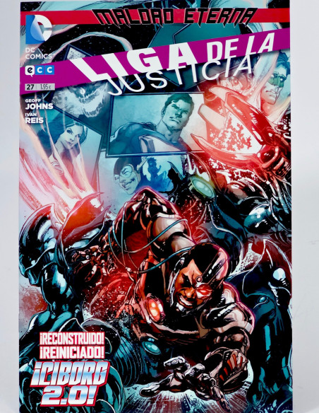 CÓMIC DE KIOSCO LIGA DE LA JUSTICIA 27 MALDAD ETERNA DC ECC EDICIONES GRAPA
