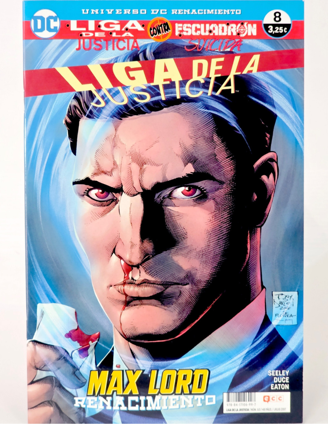 Liga de la Justicia Renacimiento 63 DC ECC grapa