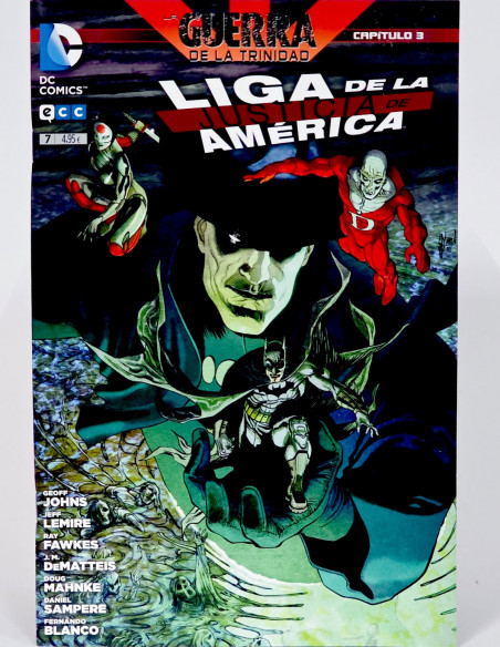 CÓMIC DE KIOSCO LIGA DE LA JUSTICIA DE AMERICA 7 DC ECC EDICIONES GUERRA DE LA TRINIDAD GRAPA