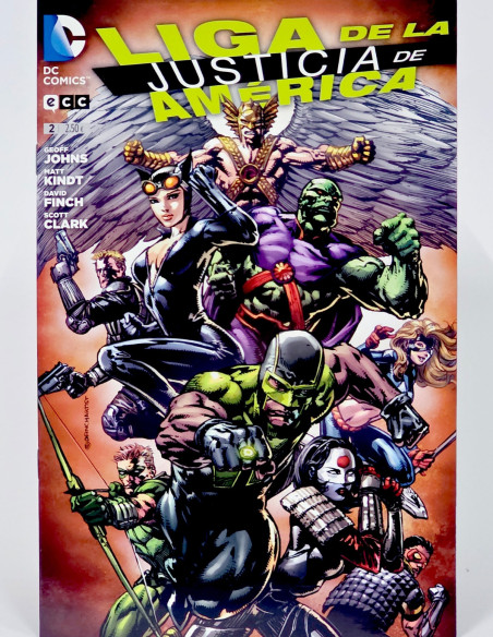 CÓMIC DE KIOSCO LIGA DE LA JUSTICIA DE AMERICA 2 DC ECC EDICIONES GRAPA
