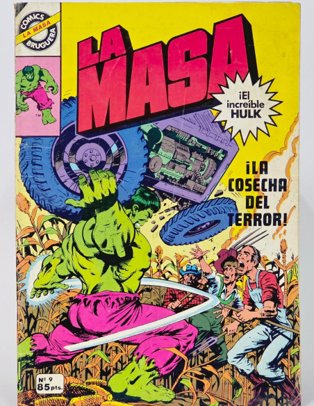 CÓMIC LA MASA 9 LA COSECHA DEL TERROR HULK COMICS BRUGUERA MARVEL NORMAL/BUEN ESTADO