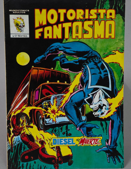 CÓMIC MOTORISTA FANTASMA 2 DIÉSEL DE MUERTE VERTICE MARVEL MUNDICOMICS MUY BUEN ESTADO