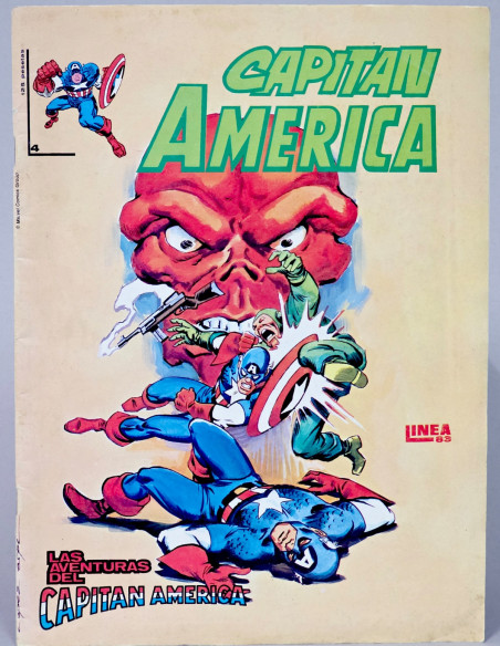 CÓMIC CAPITÁN AMÉRICA 4 SURCO LINEA 83 VERTICE MARVEL BUEN ESTADO