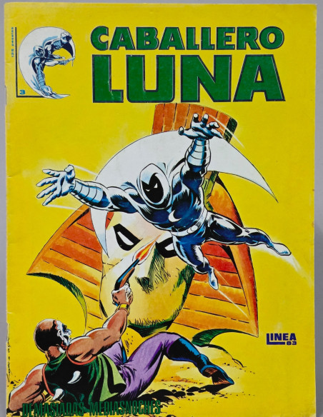 CÓMIC CABALLERO LUNA 3 SURCO LINEA 83 VERTICE MARVEL MUY BUEN ESTADO