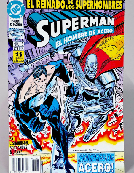 CÓMIC EXCELENTE SUPERMAN EL HOMBRE DE ACERO 5 DC EDICIONES ZINCO GRAPA
