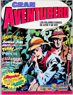 CÓMIC DE KIOSCO GRAN AVENTURERO 1 EDICIONES B 1989
