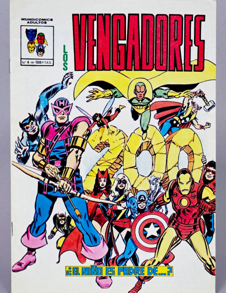 CÓMIC EXCELENTE LOS VENGADORES 1 EL NIÑO ES PADRE DE VERTICE MUNDICOMICS MARVEL