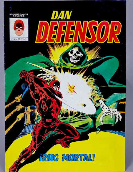 CÓMIC DAN DEFENSOR 5 RING MORTAL VERTICE MUDICOMICS MARVEL CASI EXCELENTE ESTADO