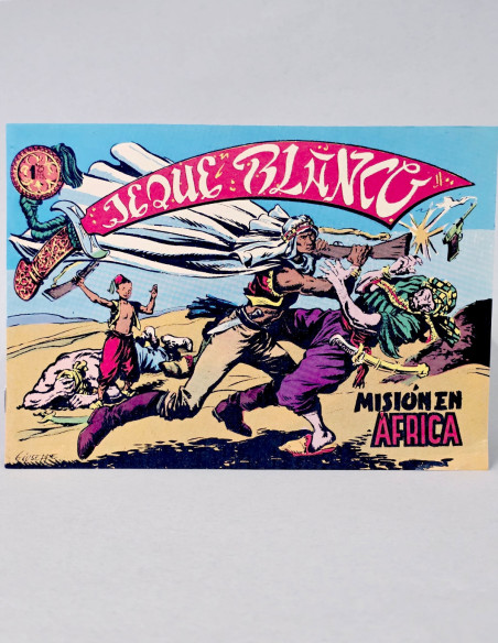 CÓMIC DE KIOSCO JEQUE BLANCO 1 MISIÓN EN ÁFRICA FACSÍMIL