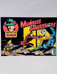 CÓMIC DE KIOSCO INSPECTOR DAN 1 MUÑECOS SANGRIENTOS FACSÍMIL