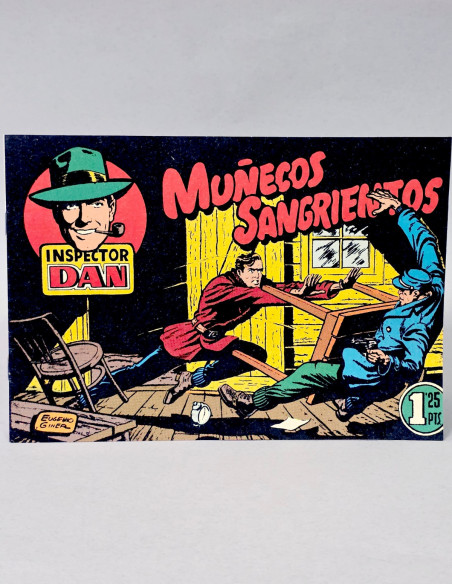 CÓMIC DE KIOSCO INSPECTOR DAN 1 MUÑECOS SANGRIENTOS FACSÍMIL