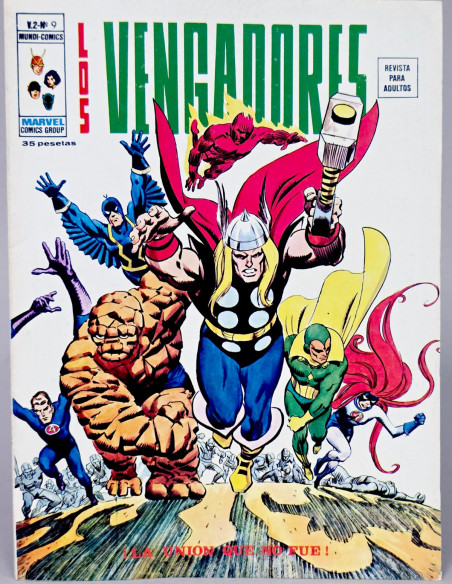CÓMIC DE KIOSCO LOS VENGADORES 9 LA UNIÓN QUE NO FUE VOL.2 VERTICE VOLUMEN MARVEL
