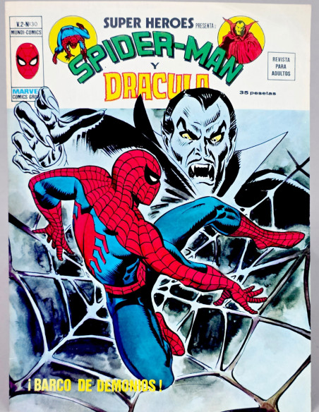 CÓMIC EXCELENTE SUPER HEROES 30 SPIDERMAN Y DRACULA DEMONIOS VOL.2 VERTICE VOLUMEN MARVEL