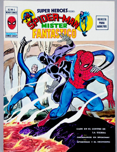 CÓMIC EXCELENTE SUPER HEROES 4 CAOS EN EL CENTRO TIERRA...