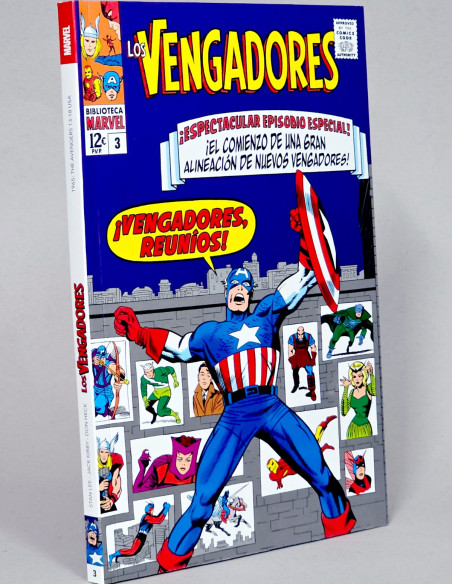 CÓMIC DE KIOSCO LOS VENGADORES 3 REUNÍOS BIBLIOTECA MARVEL PANINI