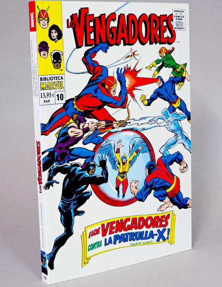 CÓMIC DE KIOSCO LOS VENGADORES 10 CONTRA LA PATRULLA X BIBLIOTECA MARVEL PANINI