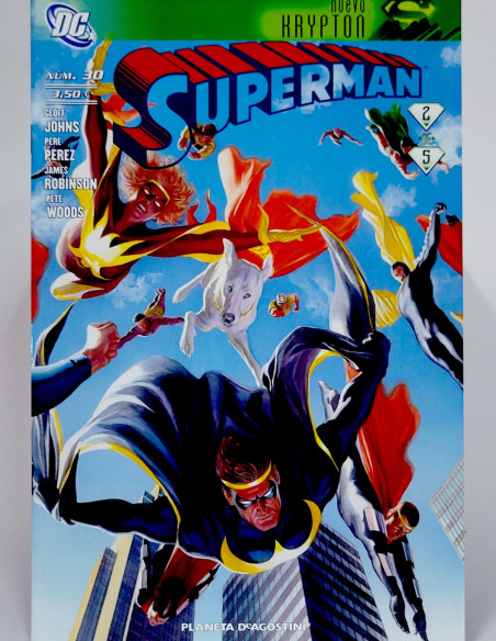 CÓMIC DE KIOSCO SUPERMAN NUEVO KRYPTON 30 DC VOL.2 PLANETA DEAGOSTINI NOVIEMBRE 2009 VOLUMEN GRAPA