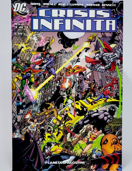 CÓMIC DE KIOSCO CRISIS INFINITA 4 DC VOL.2 PLANETA DEAGOSTINI VOLUMEN GRAPA