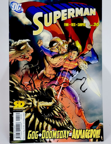 CÓMIC DE KIOSCO SUPERMAN 30 GOG DOOMSDAY ARMAGEDÓN DC SD GRAPA