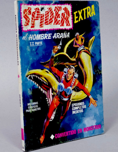 CÓMIC SPIDER 24 CONVERTIDO EN MONSTRUO EDICIONES VERTICE TACO FLEETWAY MUY BUEN ESTADO