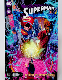 CÓMIC DE KIOSCO SUPERMAN 2 EL ATAQUE ESTIRPE SOMBRIA DC...
