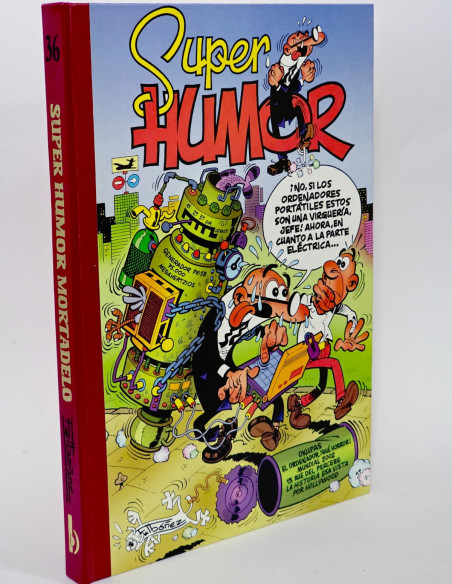CÓMIC DE KIOSCO SUPER HUMOR MORTADELO Y FILEMÓN 36 PRIMERA EDICIÓN EDICIONES B TAPA DURA
