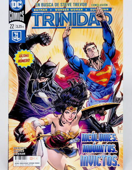 CÓMIC DE KIOSCO TRINIDAD BATMAN WONDER WOMAN SUPERMAN 22 DC ECC GRAPA