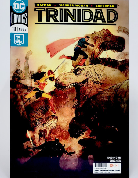 CÓMIC DE KIOSCO TRINIDAD BATMAN WONDER WOMAN SUPERMAN 18 DC ECC GRAPA