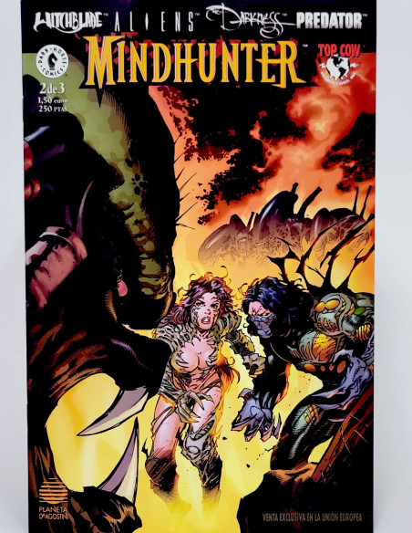 CÓMIC DE KIOSCO MINDHUNTER 2 WITCHBLADE ALIENS DARKNESS PLANETA DEAGOSTINI GRAPA