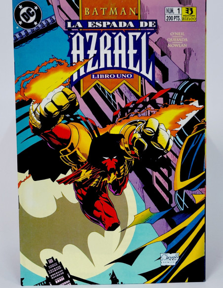 CÓMIC EXCELENTE BATMAN LA ESPADA DE AZRAEL 1 LIBRO UNO DC EDICIONES ZINCO GRAPA