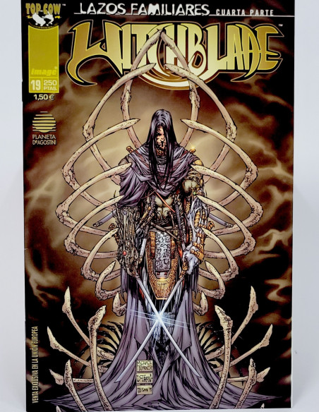 CÓMIC DE KIOSCO WITCHBLADE 19 LAZOS FAMILIARES IMAGE TOP COW PLANETA DEAGOSTINI GRAPA