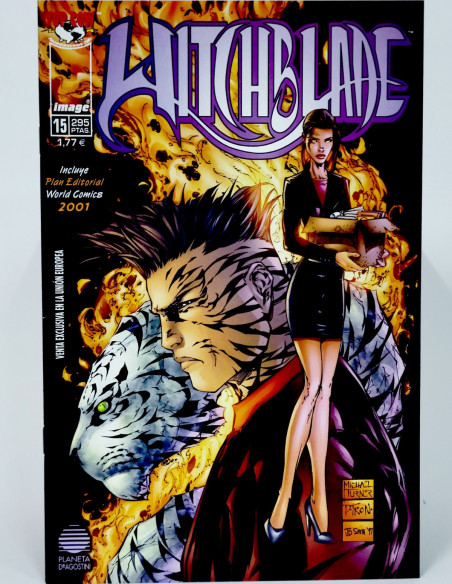 CÓMIC DE KIOSCO WITCHBLADE 15 LAZOS FAMILIARES IMAGE TOP COW PLANETA DEAGOSTINI GRAPA