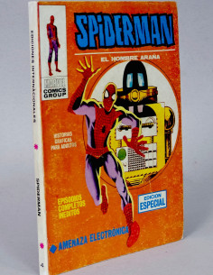 CÓMIC SPIDERMAN 4 AMENAZA VERTICE VOL.1 MARVEL TACO...