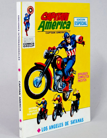 CÓMIC DE KIOSCO CAPITÁN AMÉRICA 12 LOS ÁNGELES DE SATANÁS VOL.1 VERTICE MARVEL TACO VOLUMEN