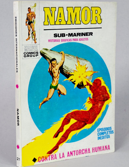 CÓMIC EXCELENTE NAMOR 21 CONTRA LA ANTORCHA HUMANA VOL.1 VERTICE MARVEL TACO VOLUMEN