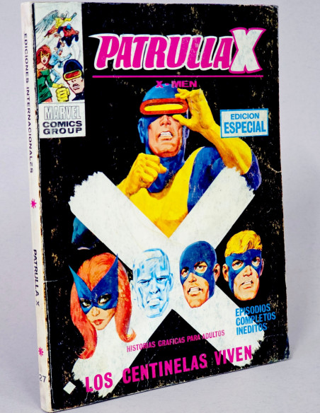 CÓMIC PATRULLA X 27 LOS CENTINELAS VIVEN VOL.1 VERTICE MARVEL TACO SIGNOS HUMEDAD NORMAL ESTADO