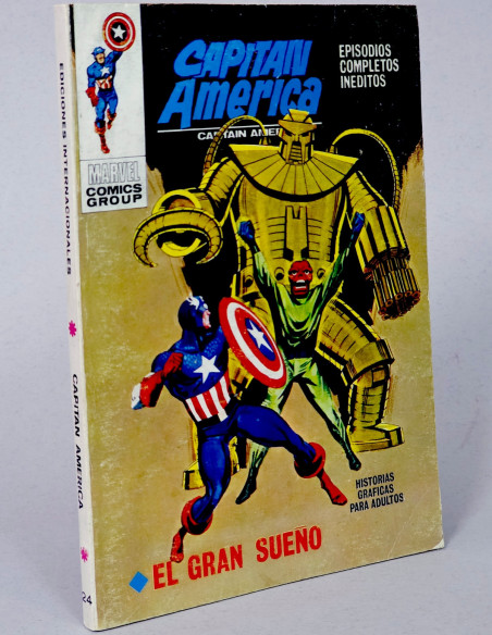 CÓMIC CAPITÁN AMÉRICA 24 EL GRAN SUEÑO VOL.1 VERTICE MARVEL VOLUMEN TACO CASI EXCELENTE ESTADO