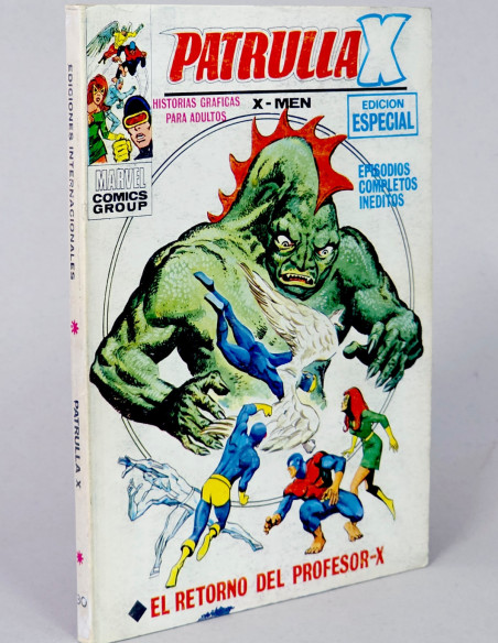 CÓMIC PATRULLA X 30 EL RETORNO DEL PROFESOR-X VOL.1 VERTICE MARVEL VOLUMEN TACO MUY BUEN ESTADO