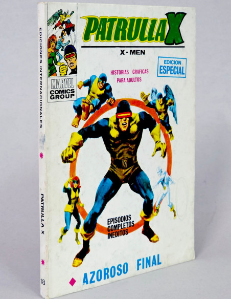 CÓMIC PATRULLA X 18 AZOROSO FINAL VOL.1 VERTICE MARVEL VOLUMEN TACO BUEN ESTADO