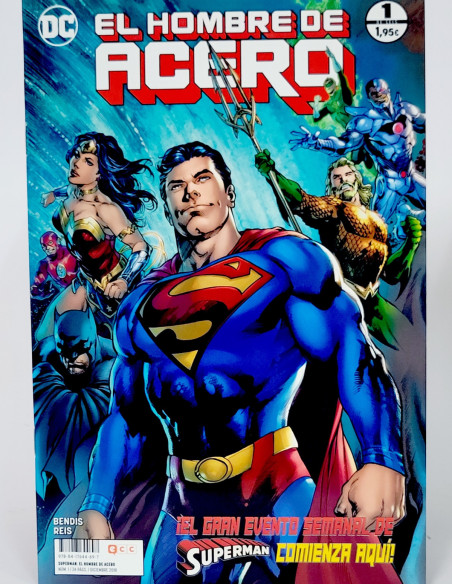 DE KIOSCO EL HOMBRE DE ACERO 1 DC COMICS ECC GRAPA